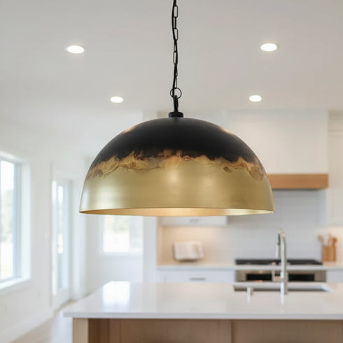 Brass Pendant Lamp - Bohemian Dome Chandelier (pl-2007)